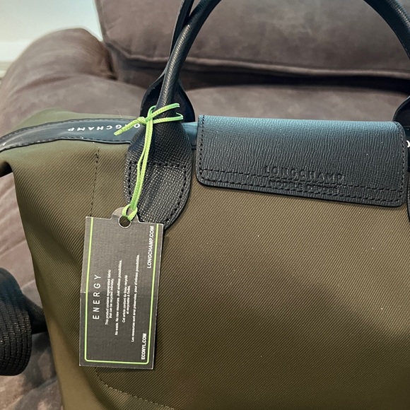 Longchamp Black and Khaki Handbag - Picture 9 of 9